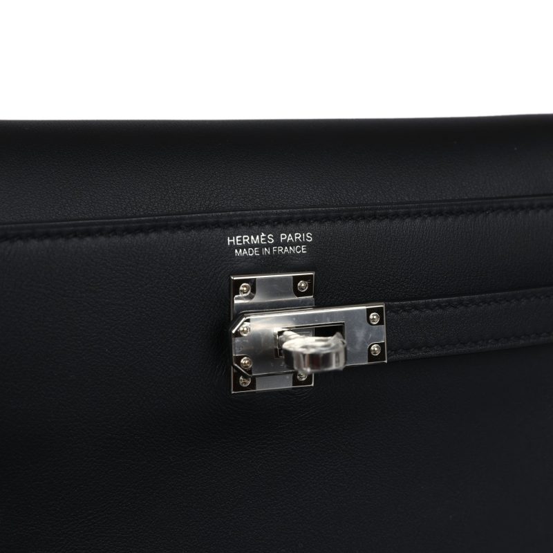 Hermes Kelly Danse Anate Black Swift Palladium Hardware - Image 7