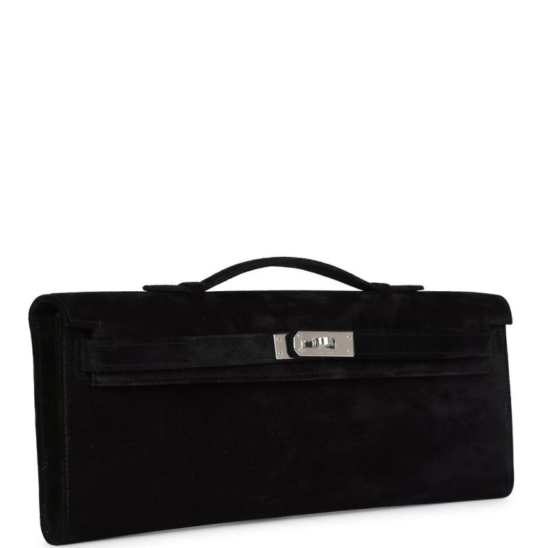 Hermes Kelly Cut Black Doblis Palladium Hardware - Image 2