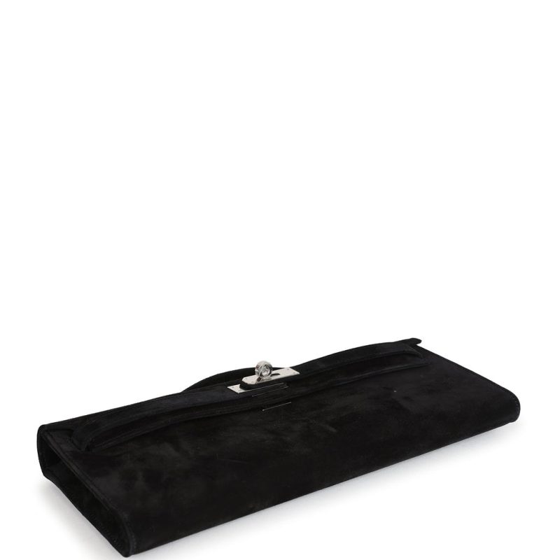 Hermes Kelly Cut Black Doblis Palladium Hardware - Image 6