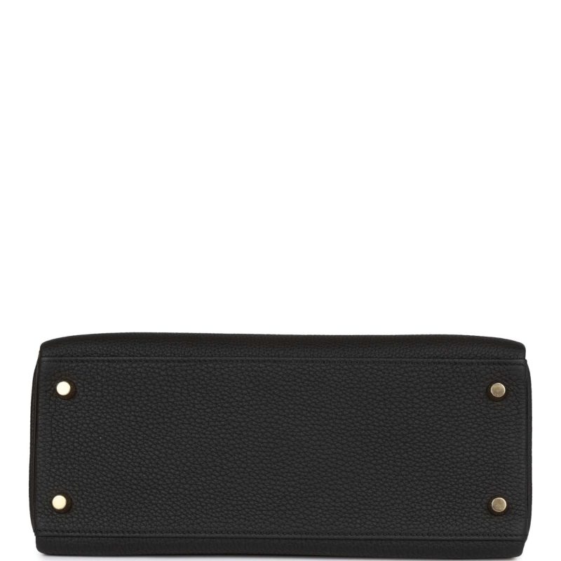 Hermes Kelly Retourne 28 Black Togo Gold Hardware - Image 6