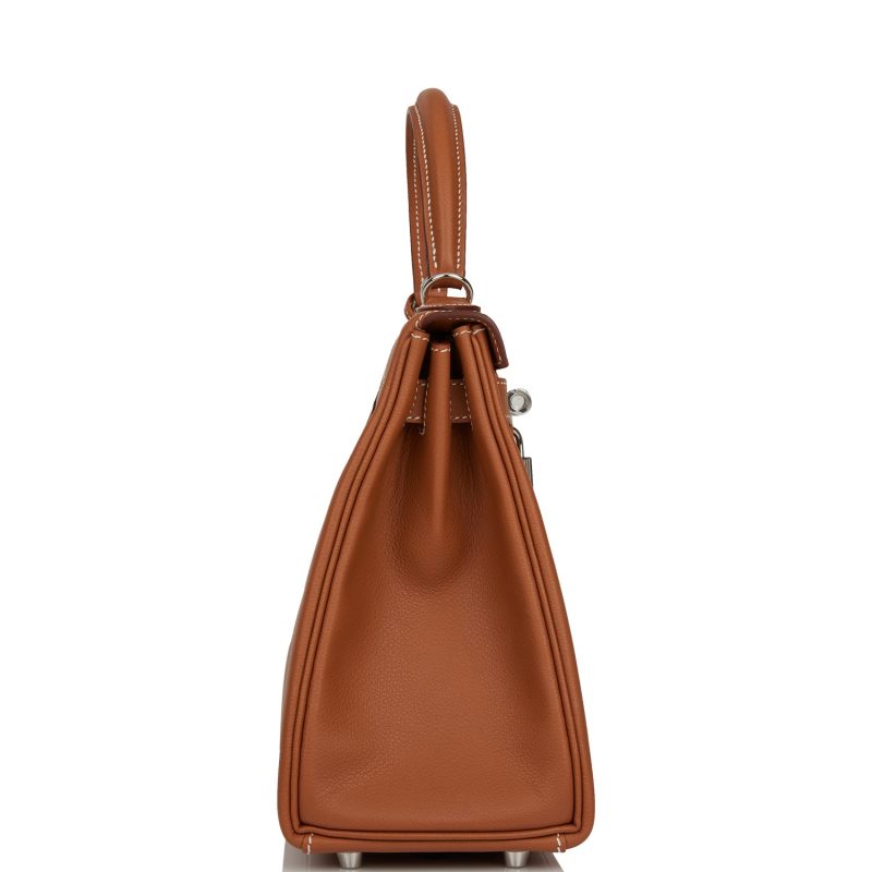 Hermes Kelly Retourne 28 Gold Evercolor Palladium Hardware - Image 3