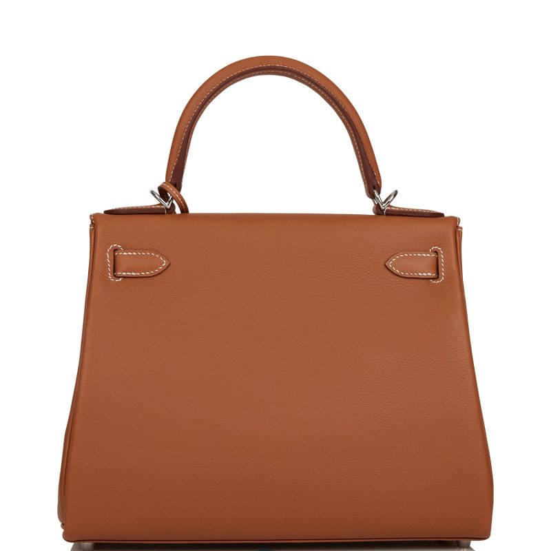 Hermes Kelly Retourne 28 Gold Evercolor Palladium Hardware - Image 4