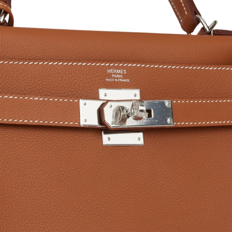Hermes Kelly Retourne 28 Gold Evercolor Palladium Hardware - Image 8
