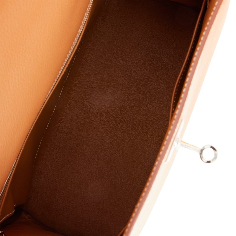 Hermes Kelly Retourne 28 Gold Evercolor Palladium Hardware - Image 9