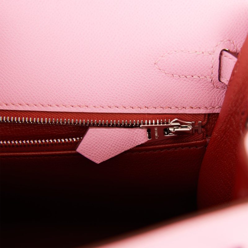 Hermes Kelly Sellier 25 Pink Verso Madame Palladium Hardware - Image 9