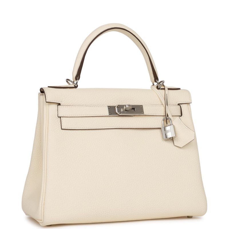 Hermes Kelly Retourne 28 Nata Clemence Palladium Hardware - Image 2