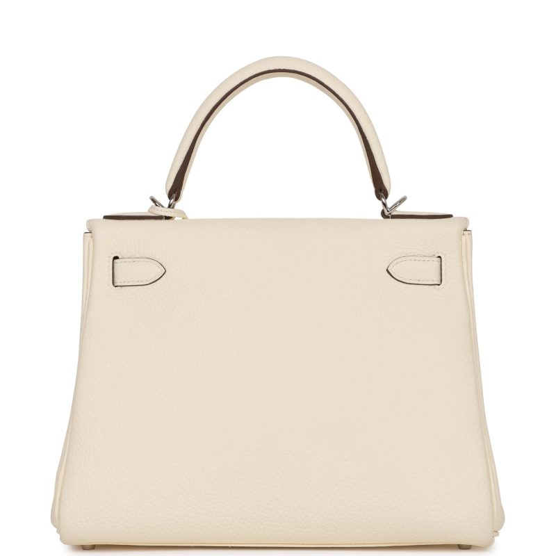 Hermes Kelly Retourne 28 Nata Clemence Palladium Hardware - Image 4