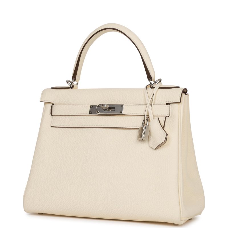 Hermes Kelly Retourne 28 Nata Clemence Palladium Hardware - Image 5