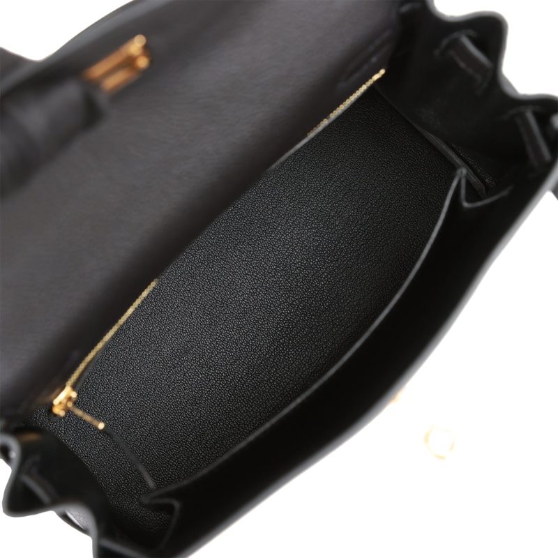 Hermes Kelly Retourne 25 Black Togo Gold Hardware - Image 8