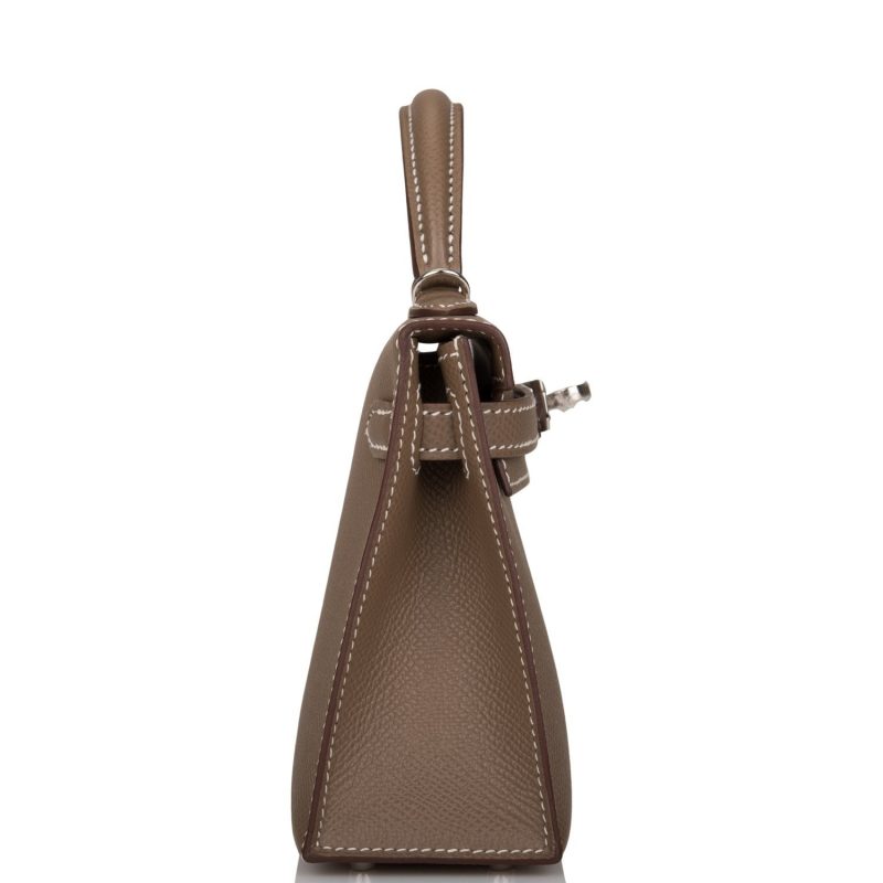 Hermes Kelly Sellier 20 Etoupe Epsom Palladium Hardware - Image 3
