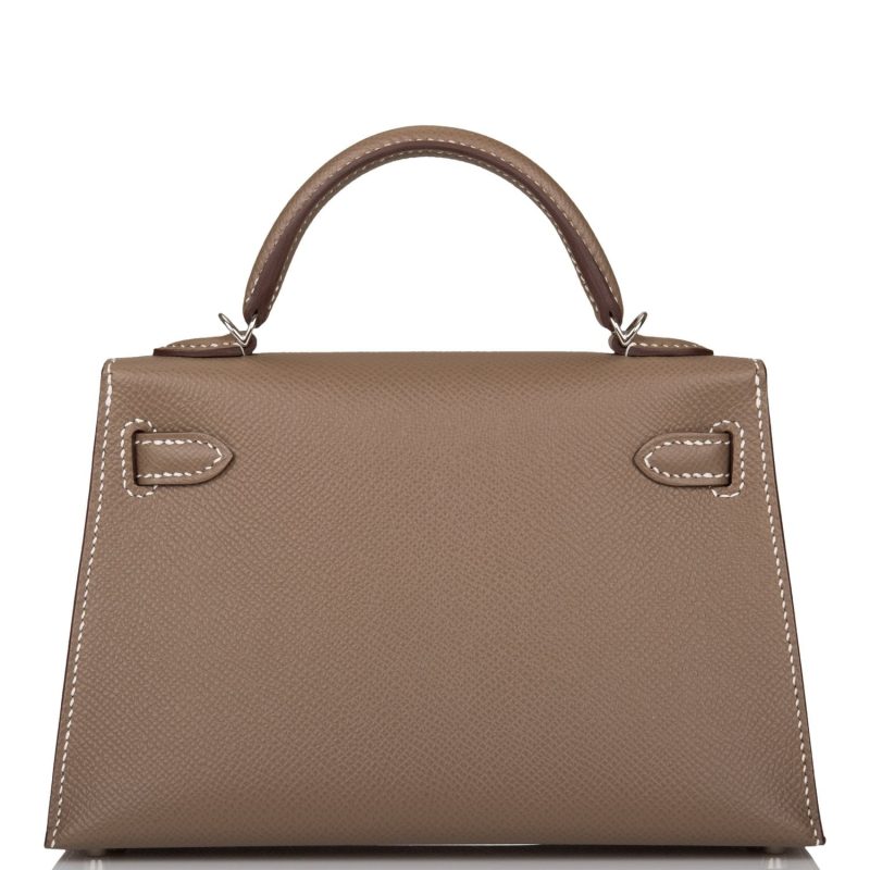 Hermes Kelly Sellier 20 Etoupe Epsom Palladium Hardware - Image 4