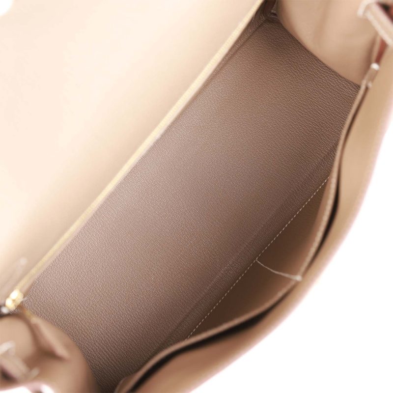 Hermes Kelly Retourne 32 Etoupe Togo Gold Hardware - Image 8