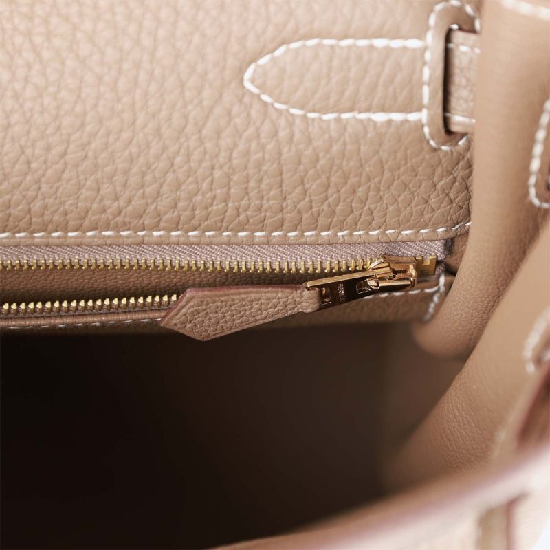 Hermes Kelly Retourne 32 Etoupe Togo Gold Hardware - Image 9
