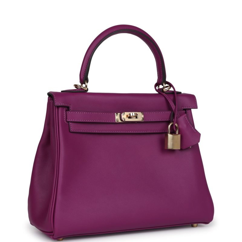 Hermes Kelly Retourne 25 Anemone Swift Permabrass Hardware - Image 2