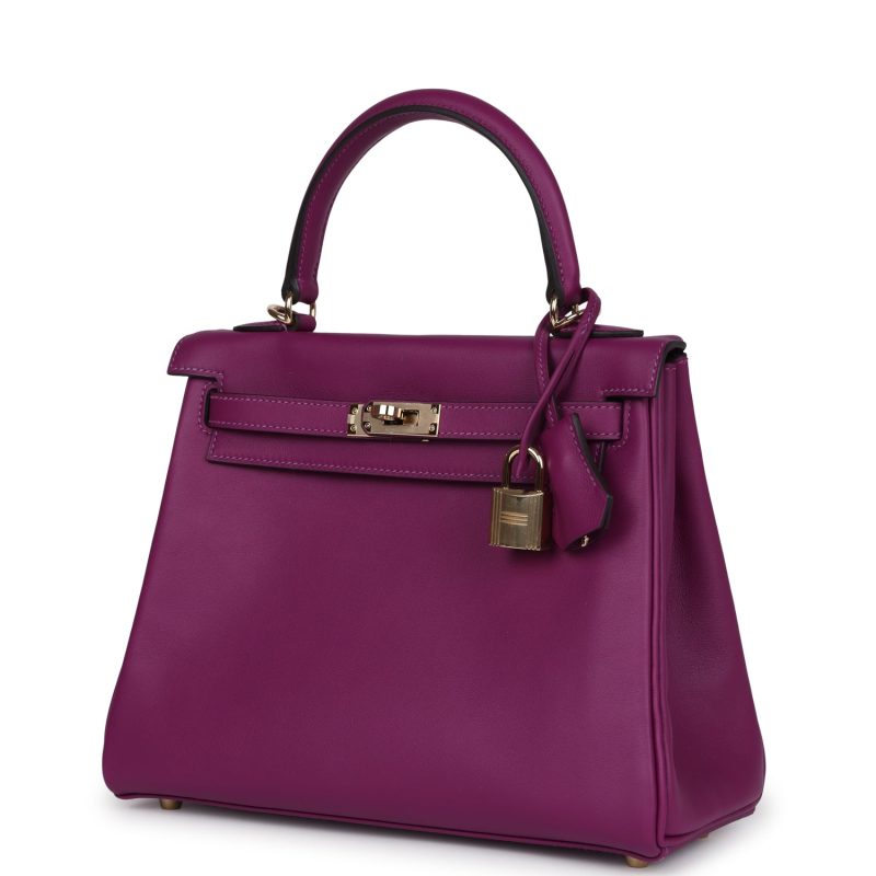 Hermes Kelly Retourne 25 Anemone Swift Permabrass Hardware - Image 3