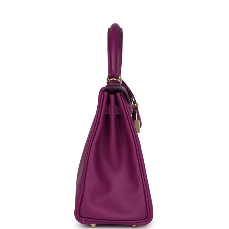 Hermes Kelly Retourne 25 Anemone Swift Permabrass Hardware - Image 4