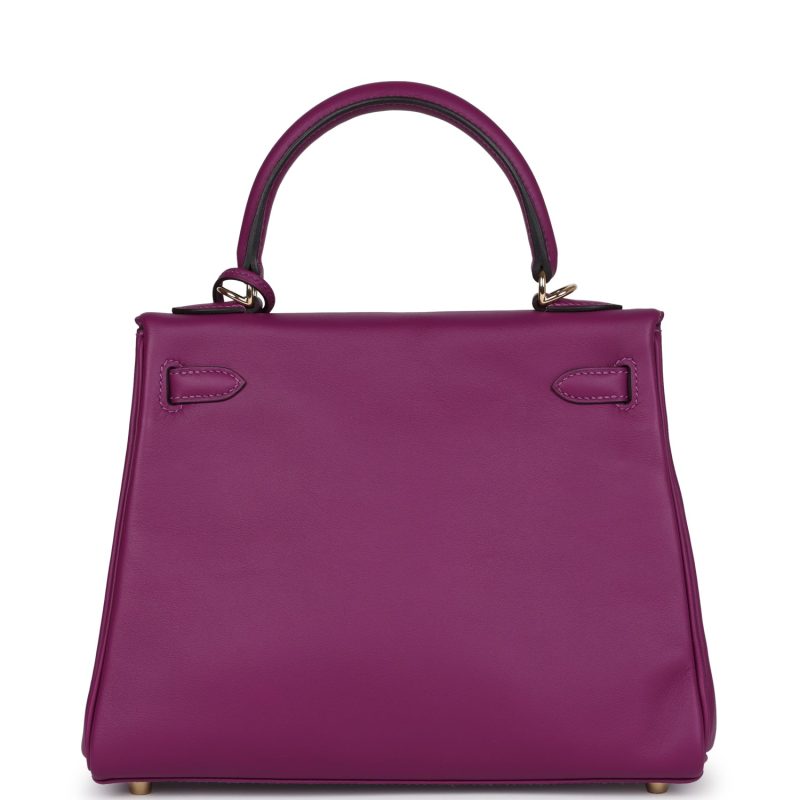 Hermes Kelly Retourne 25 Anemone Swift Permabrass Hardware - Image 5