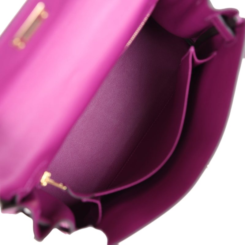Hermes Kelly Retourne 25 Anemone Swift Permabrass Hardware - Image 8