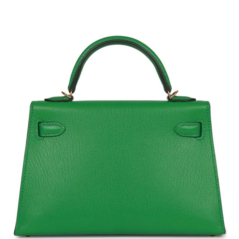 Hermes Kelly Sellier 20 Bambou Chevre Gold Hardware - Image 5