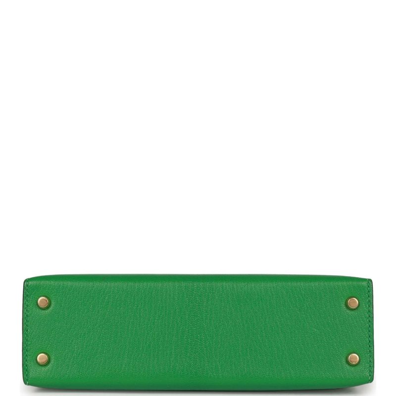 Hermes Kelly Sellier 20 Bambou Chevre Gold Hardware - Image 6