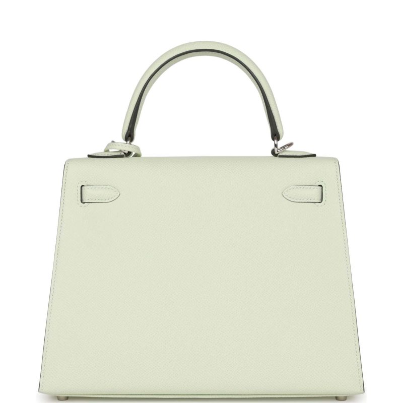 Hermes Kelly Sellier 25 Vert Fizz Epsom Palladium Hardware - Image 5