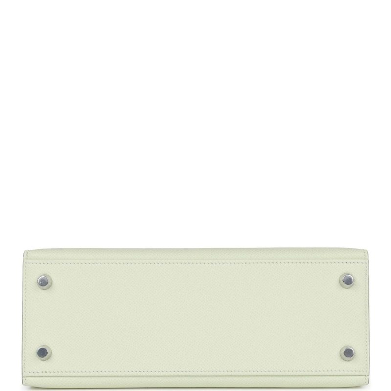 Hermes Kelly Sellier 25 Vert Fizz Epsom Palladium Hardware - Image 6
