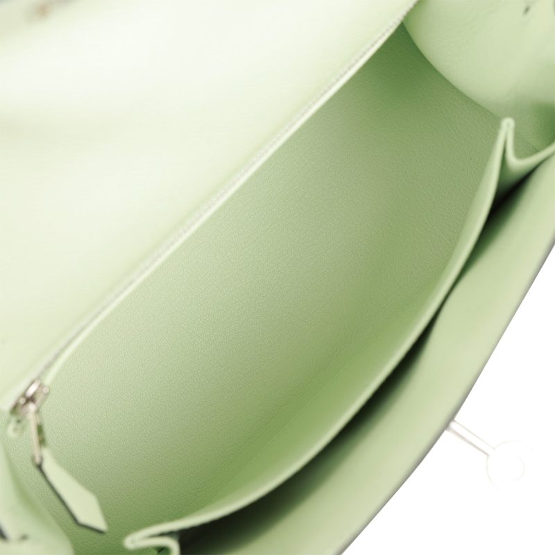 Hermes Kelly Sellier 25 Vert Fizz Epsom Palladium Hardware - Image 8