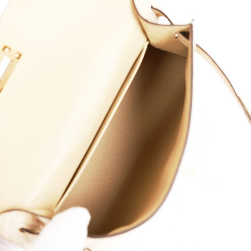 Hermes Kelly Sellier 20 Trench Matte Alligator Mississippiensis Gold Hardware - Image 8