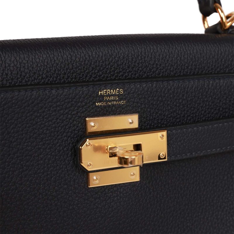 Hermes Kelly Retourne 28 Caban Togo Gold Hardware - Image 7