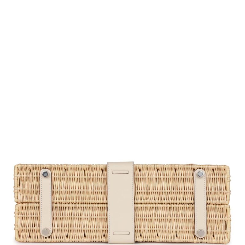 Hermes Picnic Kelly 35 Nata Swift Palladium Hardware - Image 6