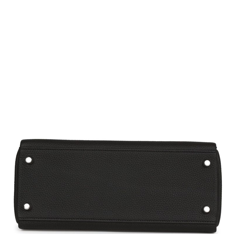 Hermes Kelly Retourne 28 Black Togo Palladium Hardware - Image 6