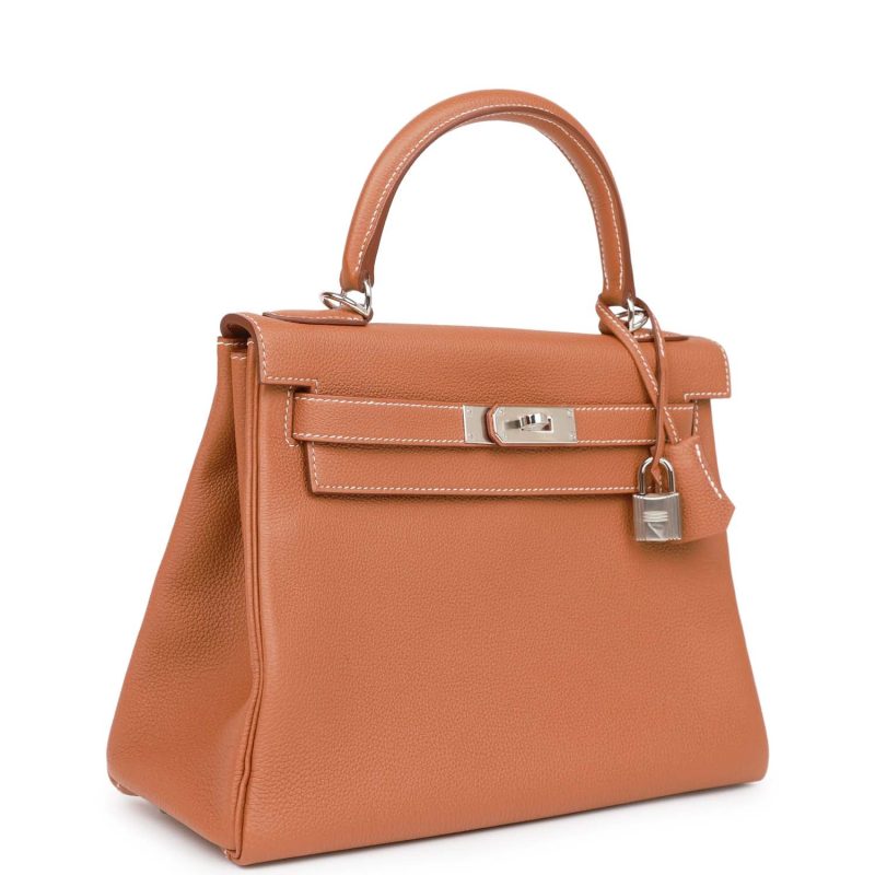 Hermes Kelly Retourne 28 Gold Togo Palladium Hardware - Image 2