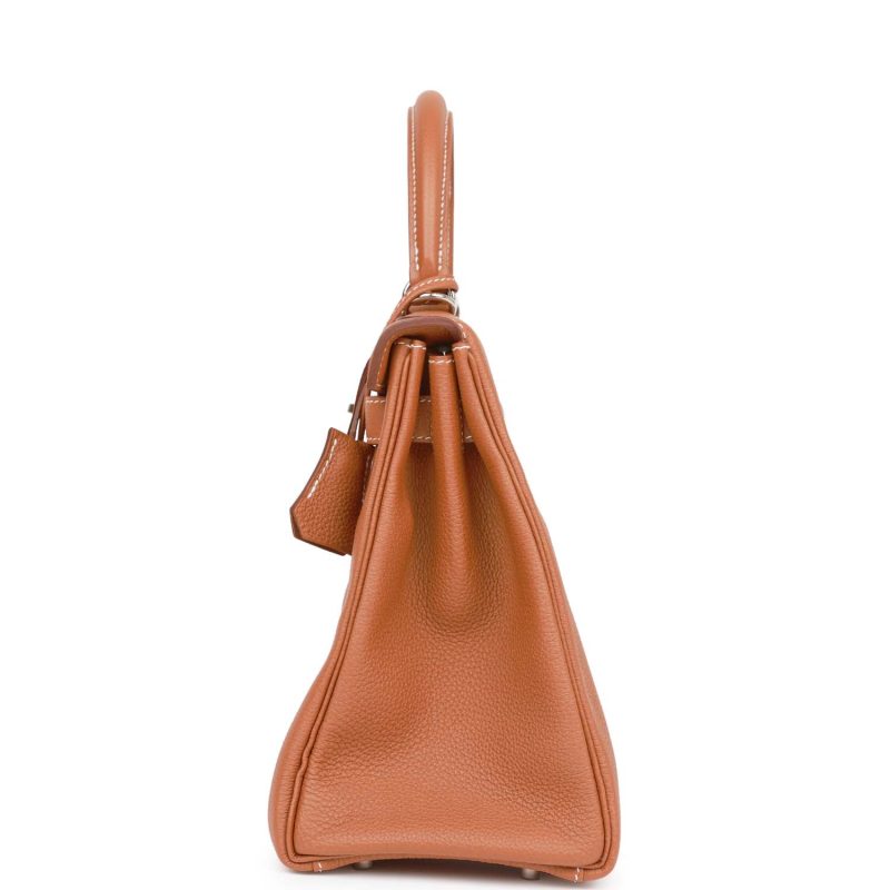 Hermes Kelly Retourne 28 Gold Togo Palladium Hardware - Image 4