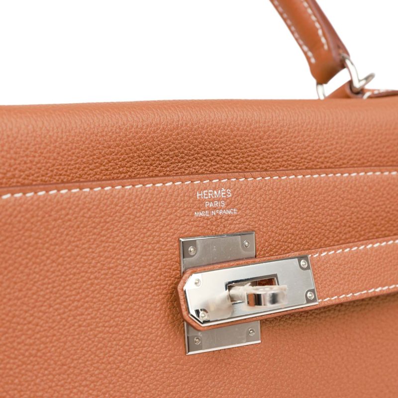 Hermes Kelly Retourne 28 Gold Togo Palladium Hardware - Image 7