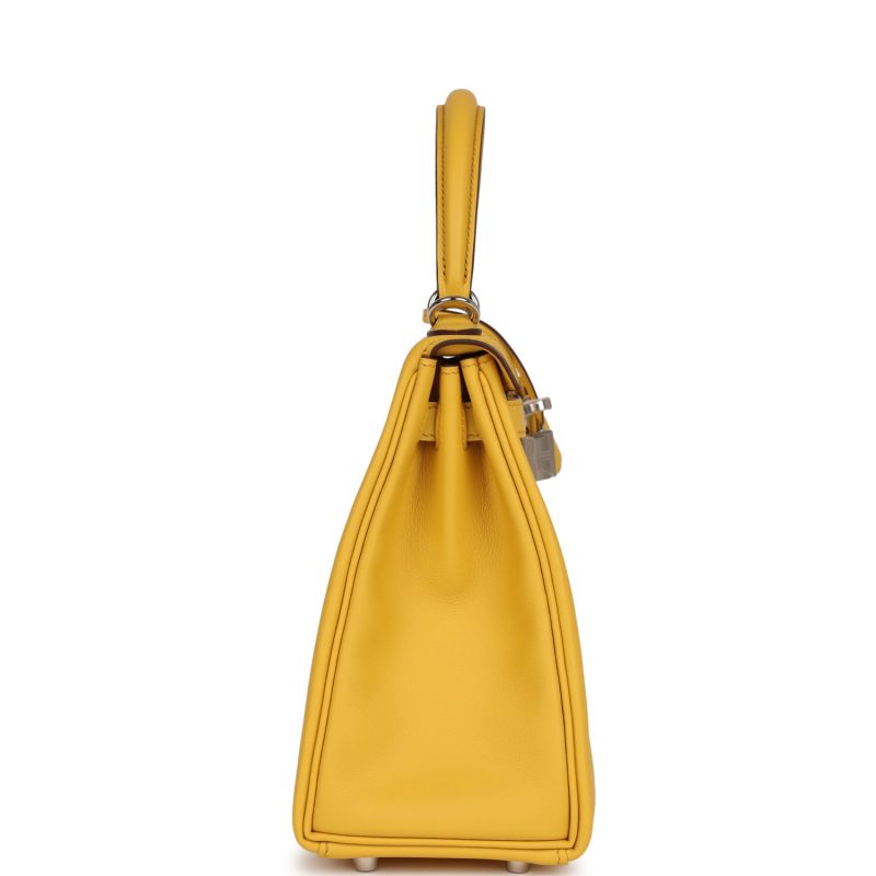 Hermes Kelly Retourne 25 Sun Swift Palladium Hardware - Image 2