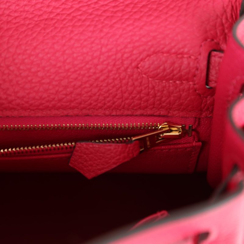 Hermes Kelly Retourne 25 Framboise Togo Gold Hardware - Image 7