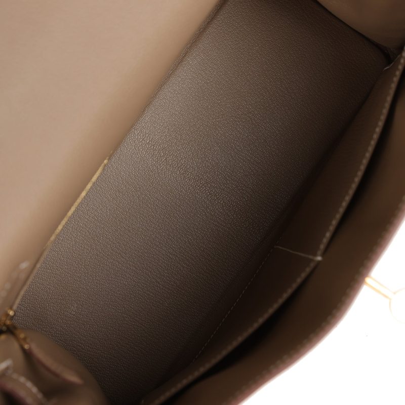 Hermes Kelly Retourne 28 Etoupe Togo Gold Hardware - Image 8