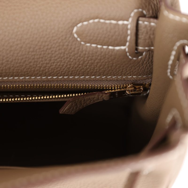 Hermes Kelly Retourne 28 Etoupe Togo Gold Hardware - Image 9