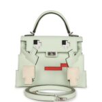 Hermes “Quelle Idolle” Picto Kelly Doll Vert Fizz Epsom Palladium Hardware