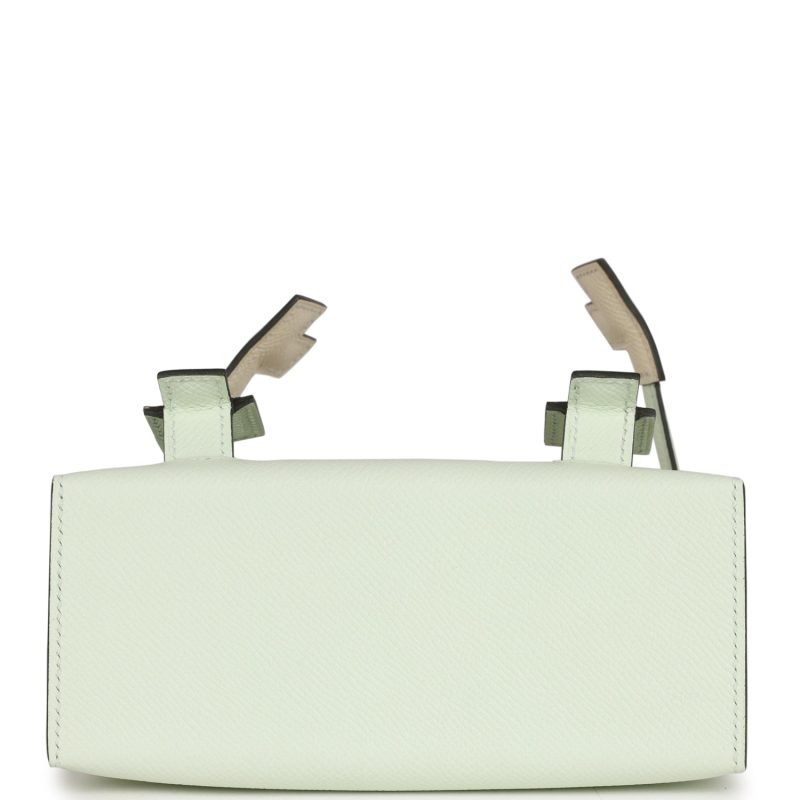 Hermes “Quelle Idolle” Picto Kelly Doll Vert Fizz Epsom Palladium Hardware - Image 9