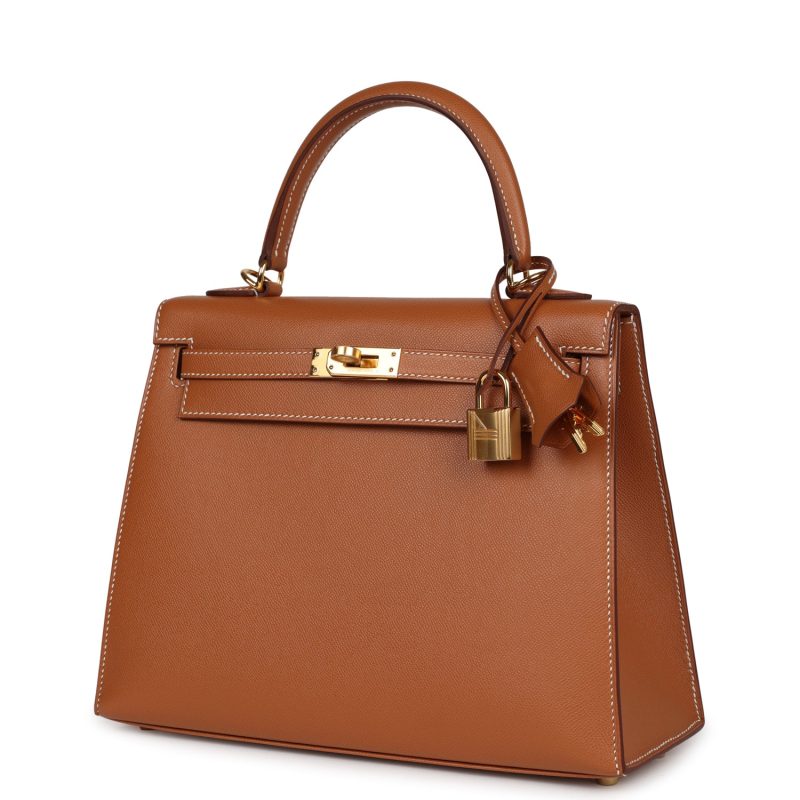 Hermes Kelly Sellier 25 Gold Madame Gold Hardware - Image 3