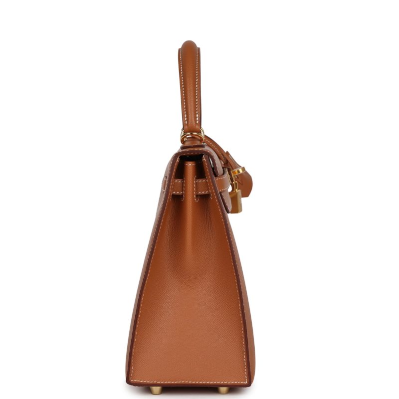 Hermes Kelly Sellier 25 Gold Madame Gold Hardware - Image 4
