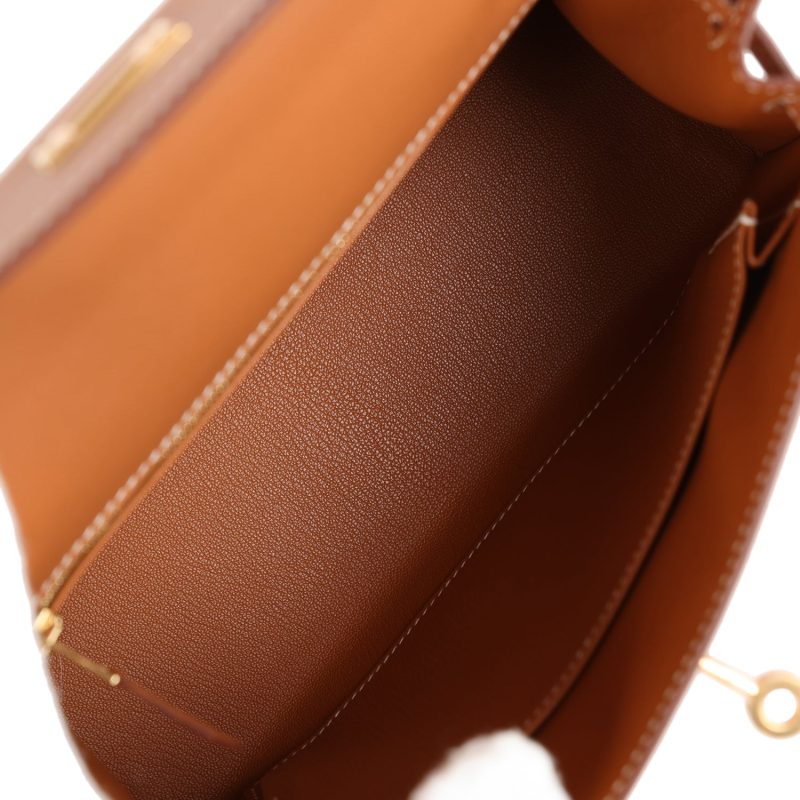 Hermes Kelly Sellier 25 Gold Madame Gold Hardware - Image 7