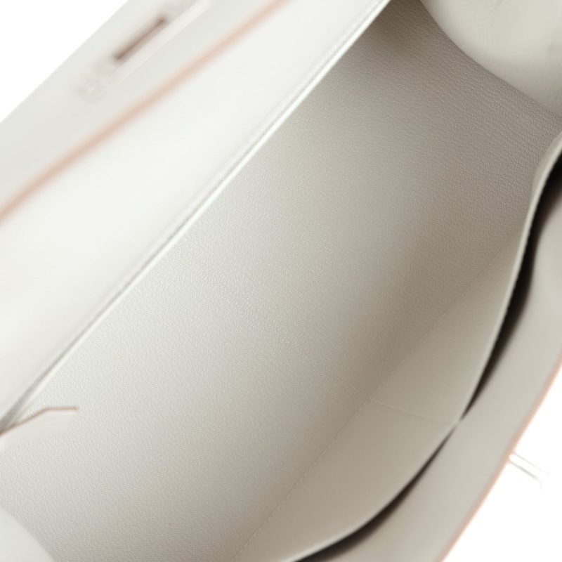 Hermes Kelly Sellier 32 Gris Pale Epsom Palladium Hardware - Image 8