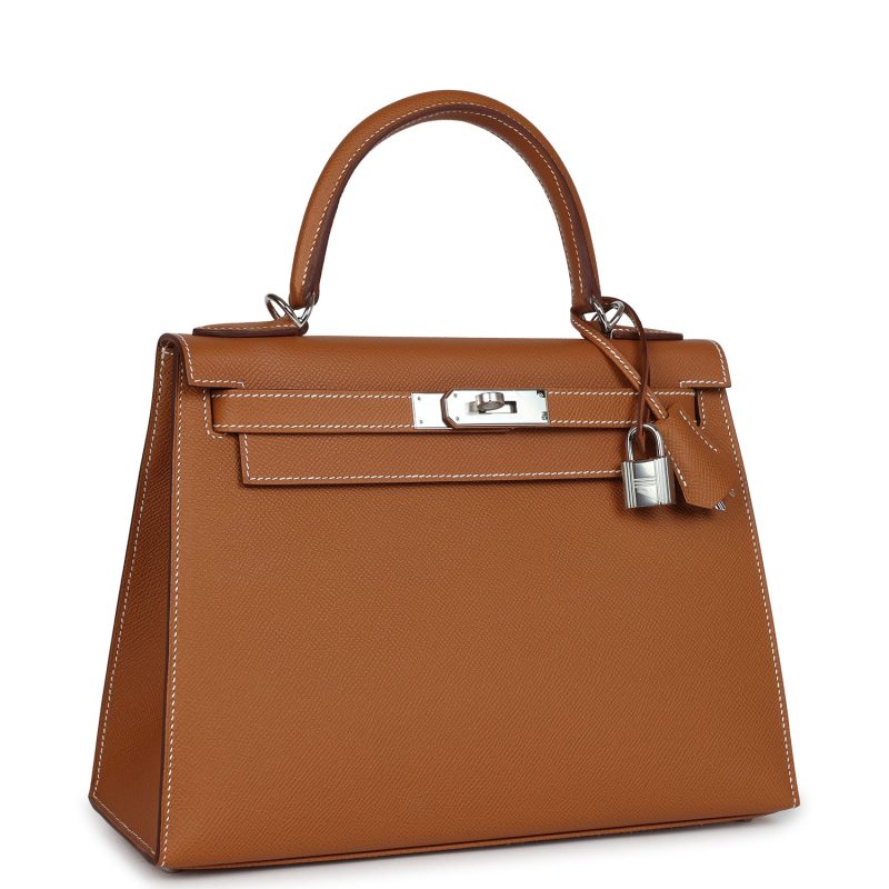 Hermes Kelly Sellier 28 Gold Epsom Palladium Hardware - Image 2