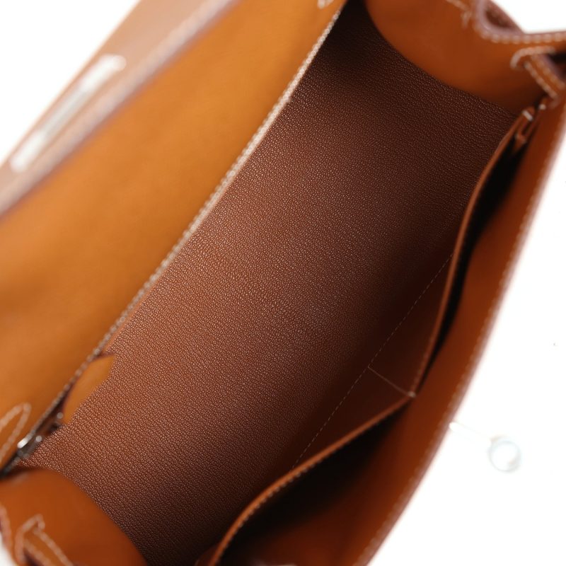 Hermes Kelly Sellier 28 Gold Epsom Palladium Hardware - Image 8