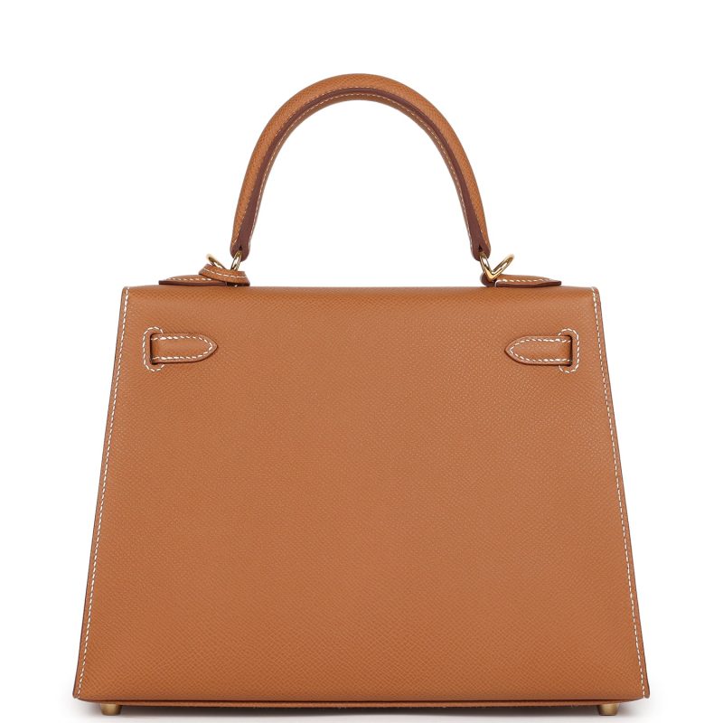 Hermes Kelly Sellier 25 Gold Epsom Gold Hardware - Image 5