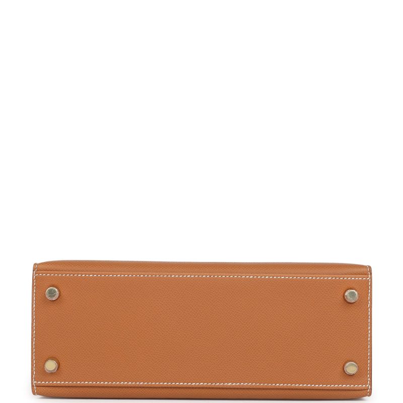 Hermes Kelly Sellier 25 Gold Epsom Gold Hardware - Image 6