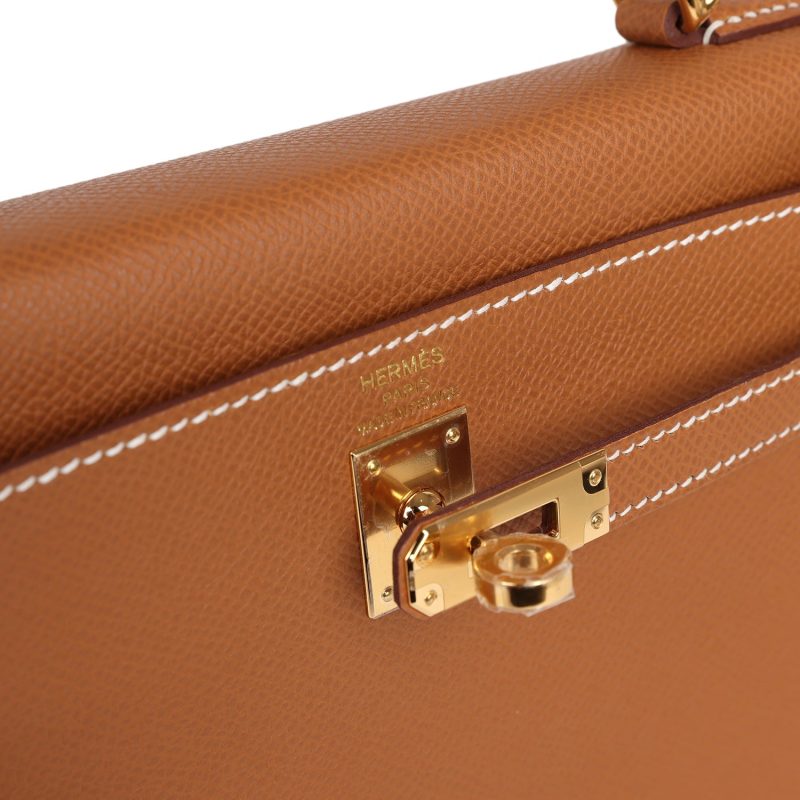 Hermes Kelly Sellier 25 Gold Epsom Gold Hardware - Image 7