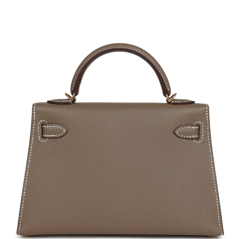 Hermes Kelly Sellier 20 Etoupe Epsom Gold Hardware - Image 5